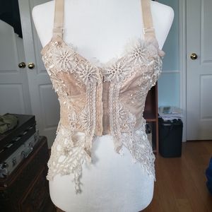 Handmade Lace Corset/Bustier Top